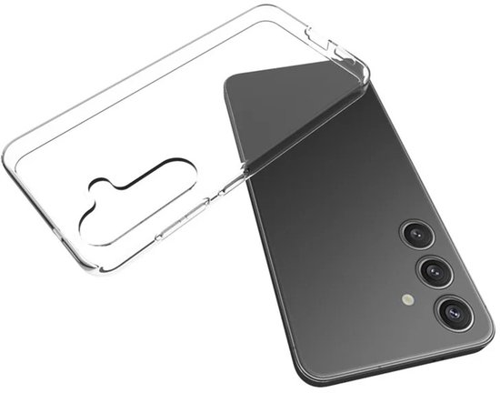 Étui en silicone transparent 1x Protection d'écran en verre trempé Convient pour : Samsung Galaxy S25 Plus