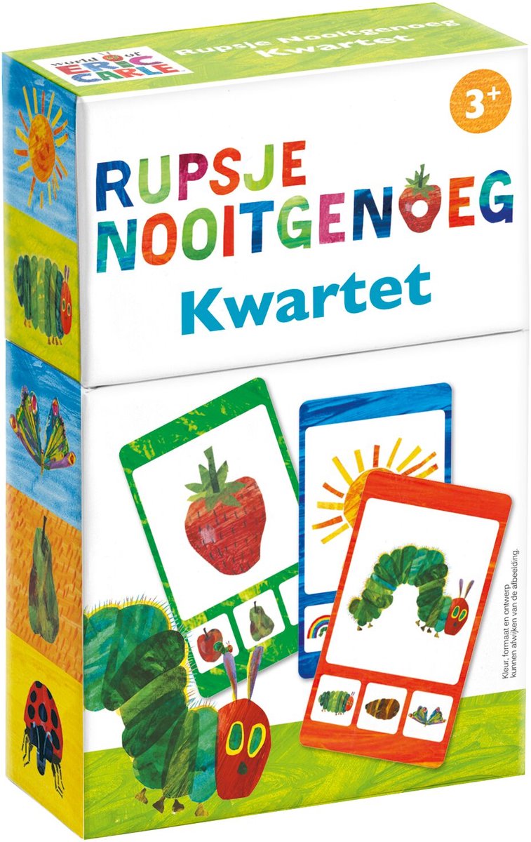 Rupsje Nooitgenoeg kwartet - educatief spel cadeautip vakantie - 32 kaarten, 8 kwartetten - vanaf 3 jaar - Bambolino Toys