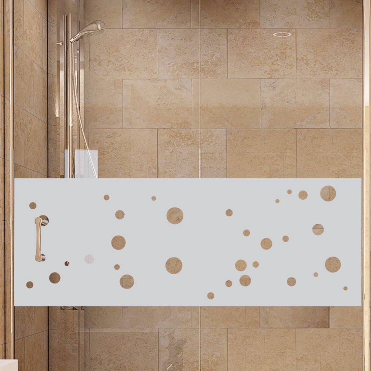 Privacy raamfolie - Kleine bubbels - Zelfklevende raamfolie voor ramen en douchedeuren - 2
