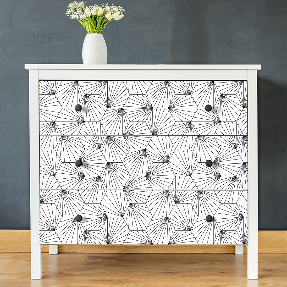 Ambiance Sticker Scandinavische meubelsticker, merk, 40 x 60 cm Multi color