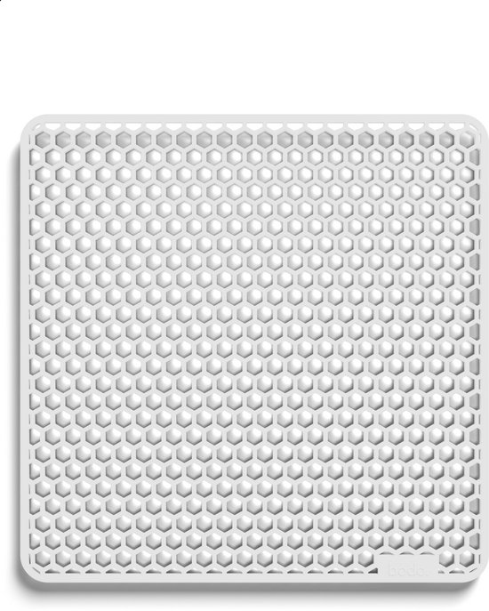 Bodo® – Tapis d'évier en Siliconen Wit - 37 x 37 cm - Accessoires de vêtements pour bébé de Cuisine - Protecteur d'évier pour 40 x 50 cm - Sous-verres en Siliconen - Anti rayures - Accessoires de vêtements pour bébé d'évier