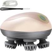 Scalp massager-Elektrische hoofdhuidmassager - Waterdicht - Handheld draadloze slimme hoofdhuidmassager-Hoofdmassageapparaat voor volledige lichaamsmassage-Golden