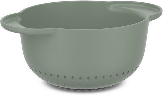 Passoire Mepal Chef it - 1500 ml - Fond antidérapant pour une meilleure adhérence - Convient au bol mélangeur 1500 ml - Passe au lave-vaisselle - Ustensiles de cuisson - Sauge nordique