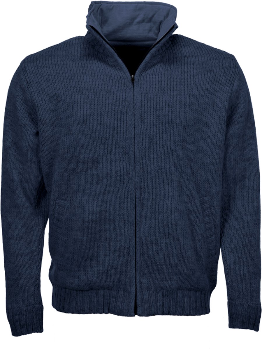 Pure Wool Herenvest MNL-1703 Marine Marine XXL Blauw