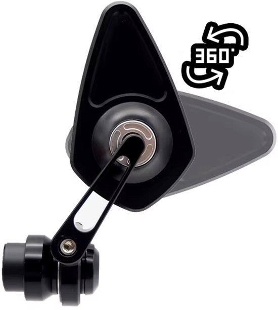 Motorfiets Achteruitkijkspiegel Motorfiets 7/8 22mm Aluminium Bar End Side Achteruitkijkspiegel Universele Motor Stuur Achteruitkijkspiegels(2