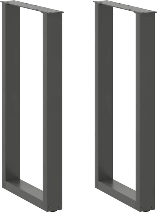 vidaXL - Bartafelpoten - 2 - st - U-vormig - 50x(100-101) - cm - staal vidaXL - Bartafelpoten - 2 - st - U-vormig - 50x(100-101) - cm - staal