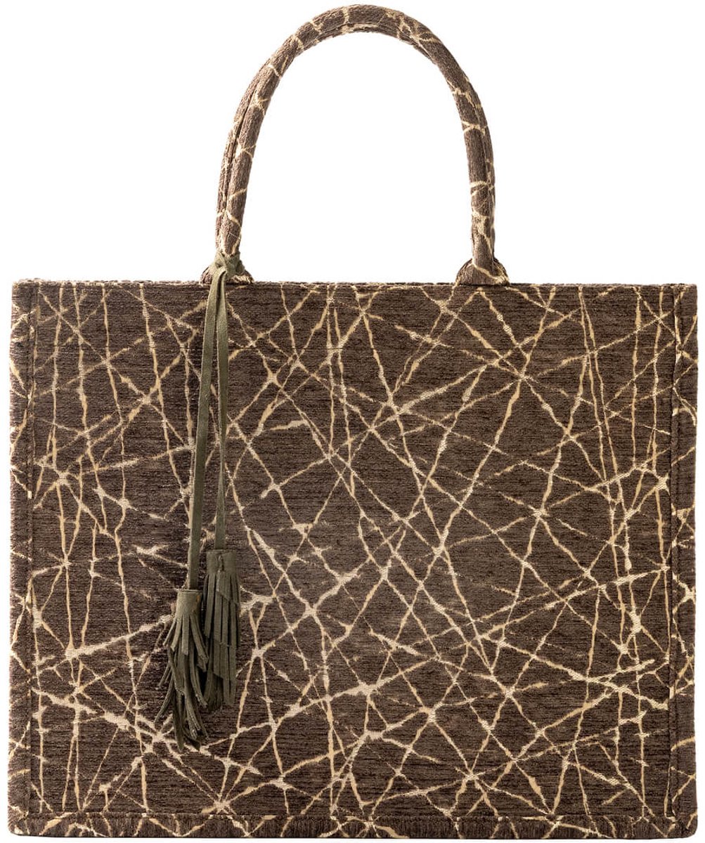 ODETTE | tote-bag | shopper | 43x34x13 cm | Dark olive | groen | Hoii