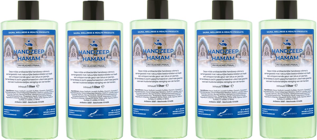 Handzeep Hamam 500 ml - set van 5 stuks - Voordeelverpakking