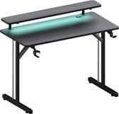 Bol.com Lugia Pro Gaming Bureau - 80x50x88 cm - Led Verlichtingen - Carbon Krasbestendig - Monitor Stand - Stopcontact - Gaming ... aanbieding