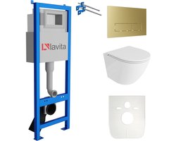 LAVITA complete toiletset SOFI ONE LAV 101 LAV 200.3.5 randloos goud