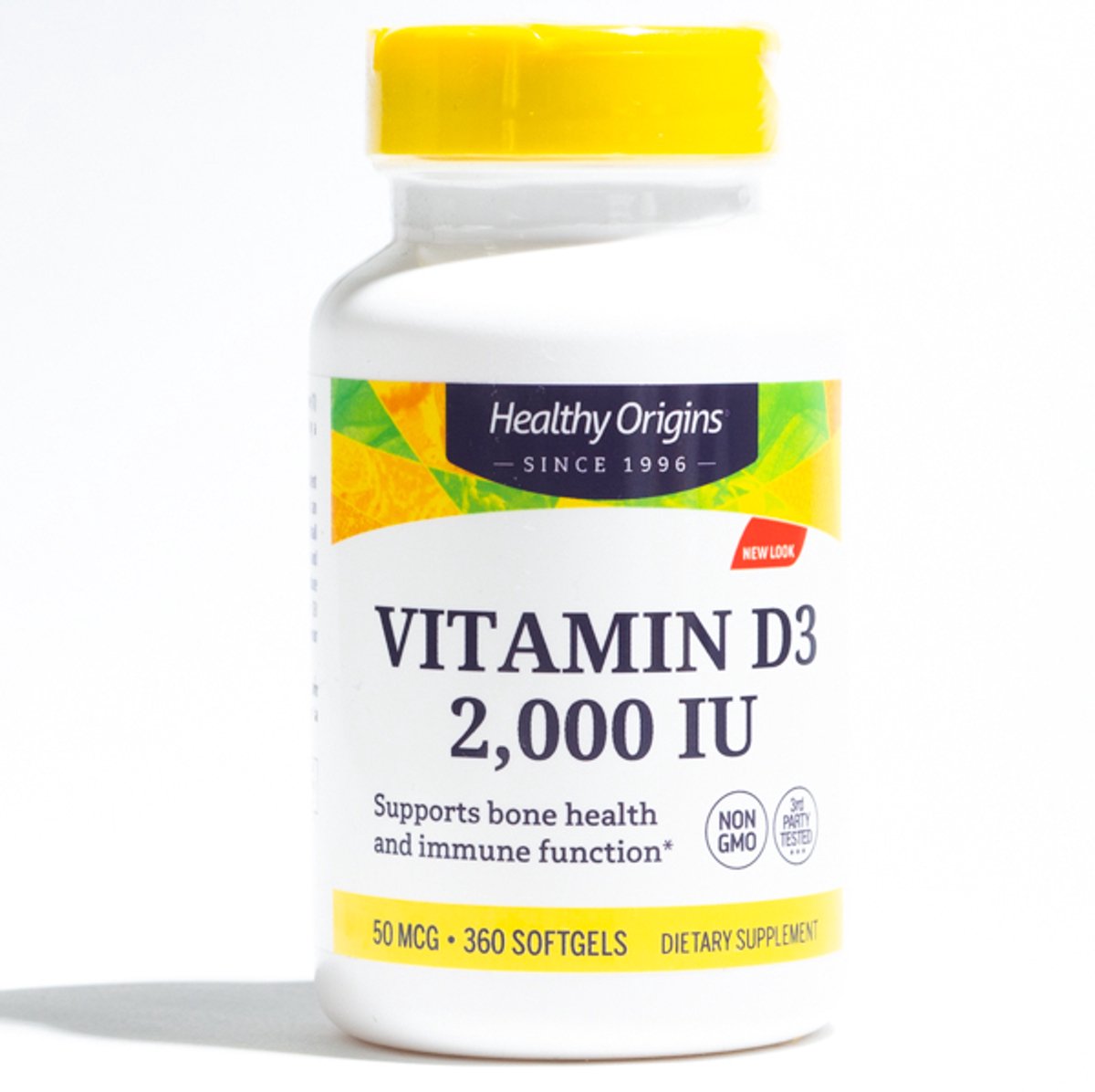 Vitamine D3 2000 IE (360 Softgels) - Healthy Origins