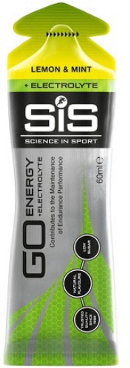 Science in Sport - SIS Go Energy + Electrolyte Mix - Lemon Mint, Raspberry & Caramel - Sportgel - Energie gel - Isotone Sportgel - 15 x 60ml — afbeelding 4
