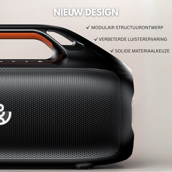 xdobo Kungfu Draadloze Bluetooth Speaker 160Watt - Deep Bass - TWS Connectie - Zwart van xdobo — afbeelding 3