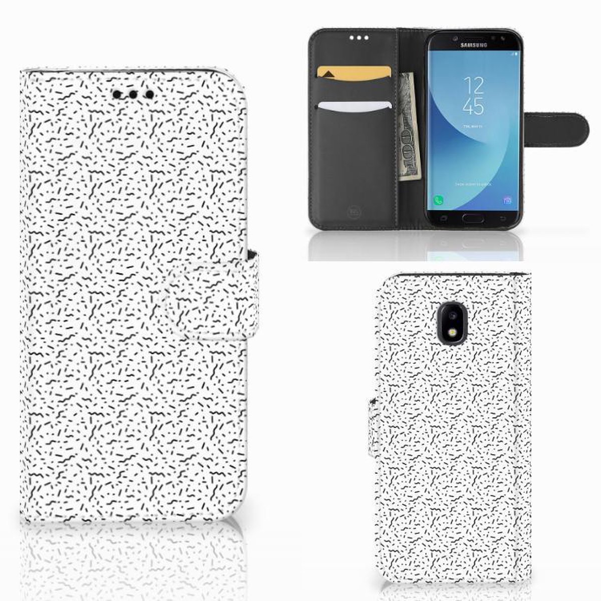 Samsung Galaxy A30 Telefoon Hoesje Stripes Dots
