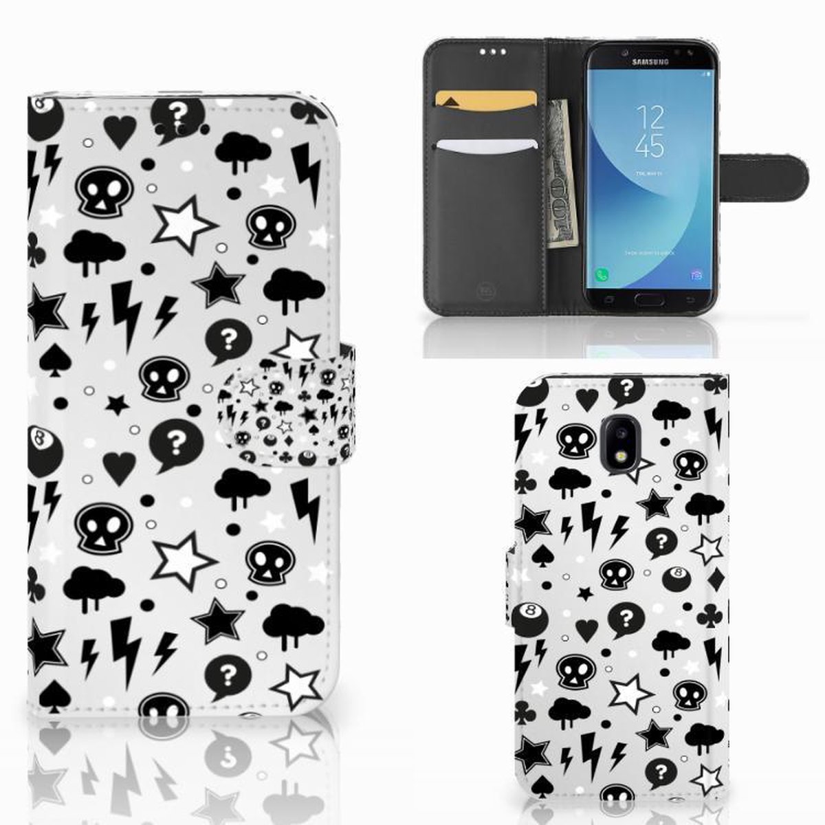 Telefoonhoesje met Naam Samsung Galaxy A30 Silver Punk