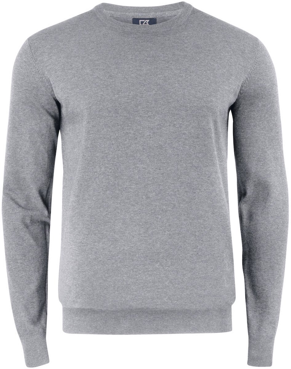 Cutter & Buck Oakville Crewneck Heren 355416 - Grijs Melange - M