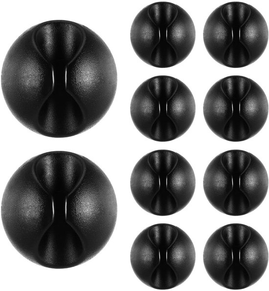 Kabelhouders zelfklevend 3 kleuren 19x10mm 6 stuks