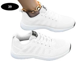 Livano Tennisschoenen - Heren - Dames - Tenniskleding - Indoor - Outdoor - Wit - Maat 39