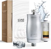 Pommeau De Douche XL Aecodune Vitamine C Premium - Filtre Anti-calcaire - Chrome Transparent - Neuf