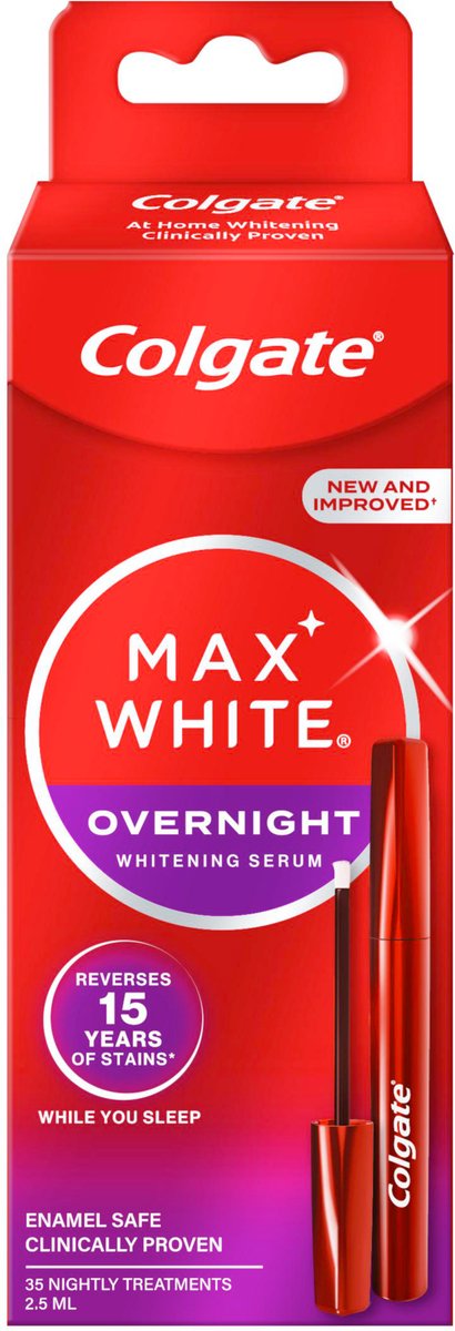 Goedkoopste Colgate Max White Overnight Tanden Whitening Serum 2,5 ml