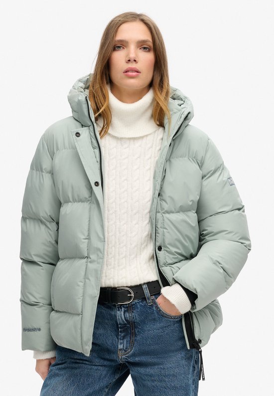 Superdry HOODED 5 BAFFLE SPORTS PUFFER Dames Jas - Maat S