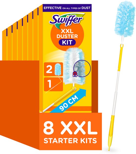 Kit Swiffer Duster XXL Original - 8 x (1 manche + 2 Recharges)