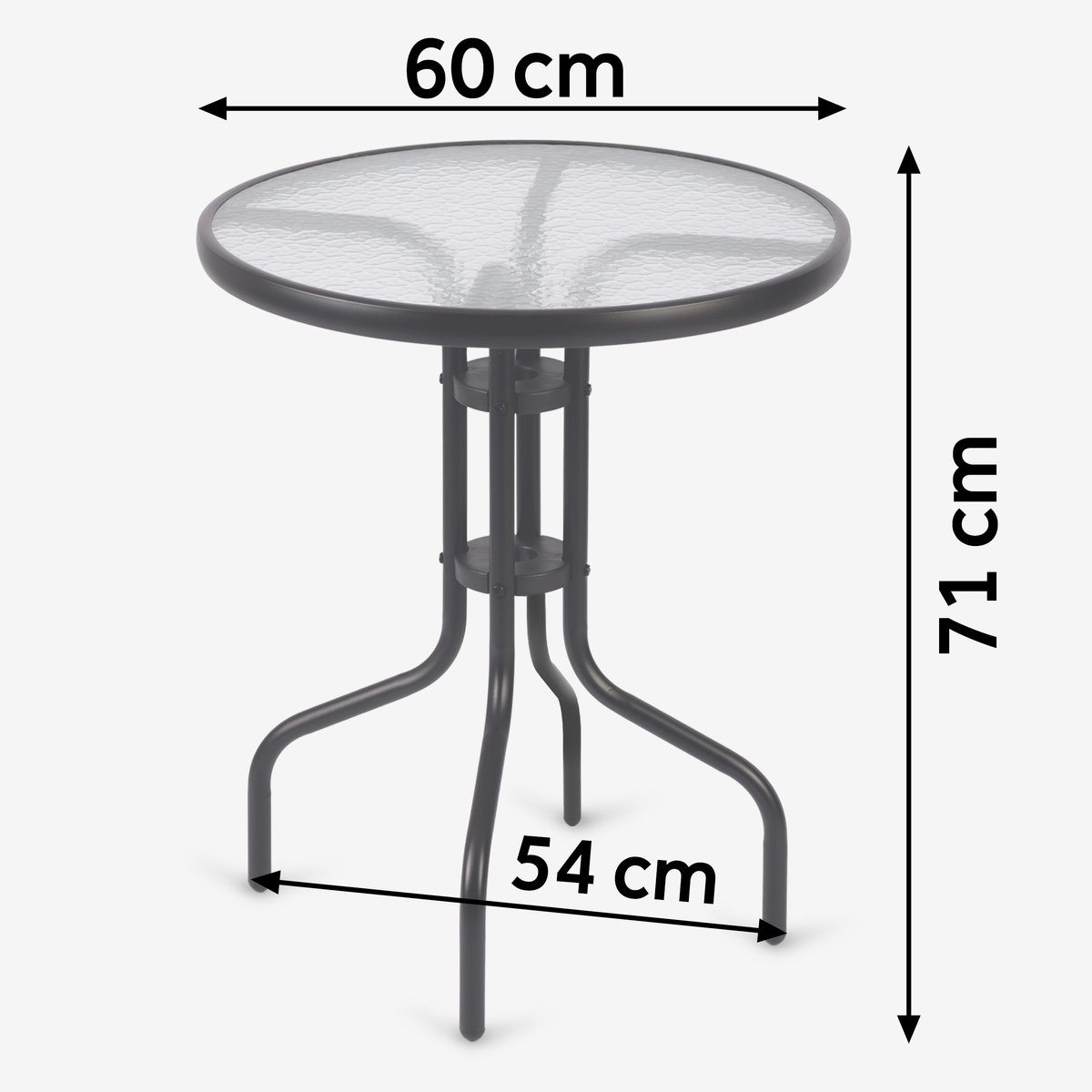 Sofotel SO-981 ronde tuintafel en 2 tuinstoelen set
