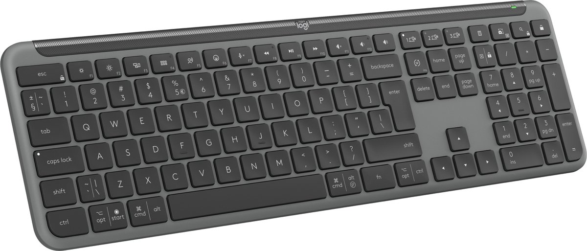 Logitech Signature Slim K950 - Draadloos Toetsenbord - US international - Qwerty - Graphite