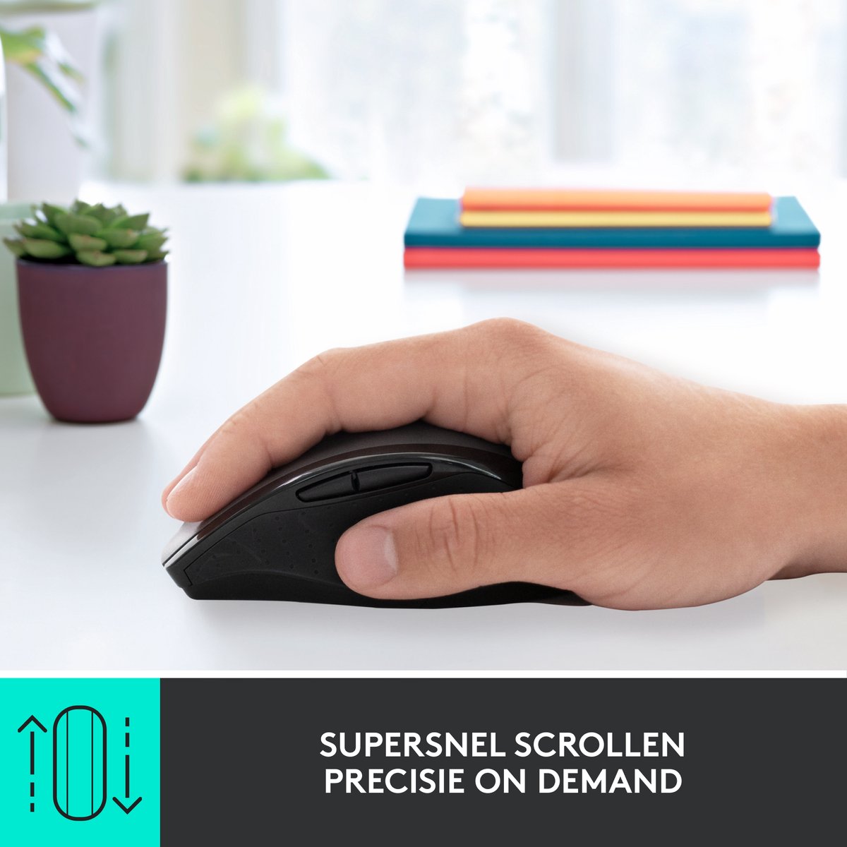 Logitech M705 Draadloze Muis – 3 jaar batterij, ergonomisch thumbnail 3