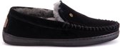 Warmbat Grizzly Suede Heren Sloffen - Zwart