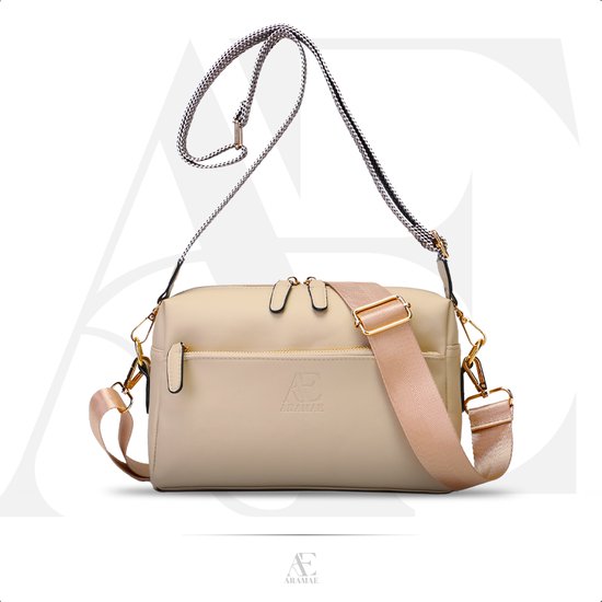 Aramae® - Sac bandoulière femme - Sacs bandoulières - Sac bandoulière - Sac téléphone - Beige mat