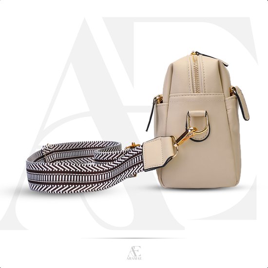 Aramae® - Sac bandoulière femme - Sacs bandoulières - Sac bandoulière - Sac téléphone - Beige mat