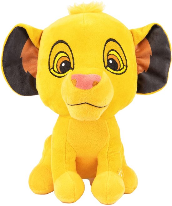 Simba Happy Disney The Lion King Pluche Knuffel met Geluid 30 cm