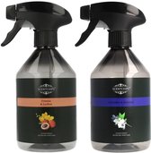 Scentchips Fruity Floral Spray Set - Interieurspray Set - Roomspray – Huisparfum – Huisspray – Geurspray – Set van 2 - 500ML