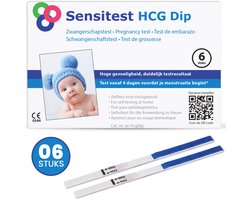 Sensitest Zwangerschapstest Dipstick Extra Vroeg 4 dagen eerder - 6 stuks - Binnen 1 dag in Huis