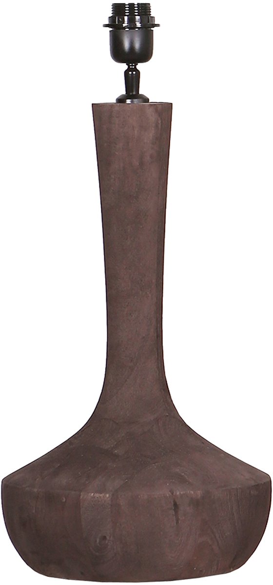 by Mooss - Tafellamp - Seattle - Umber - Hout - Donkerbruin - Mat - Robuust - 45 cm - Trendy