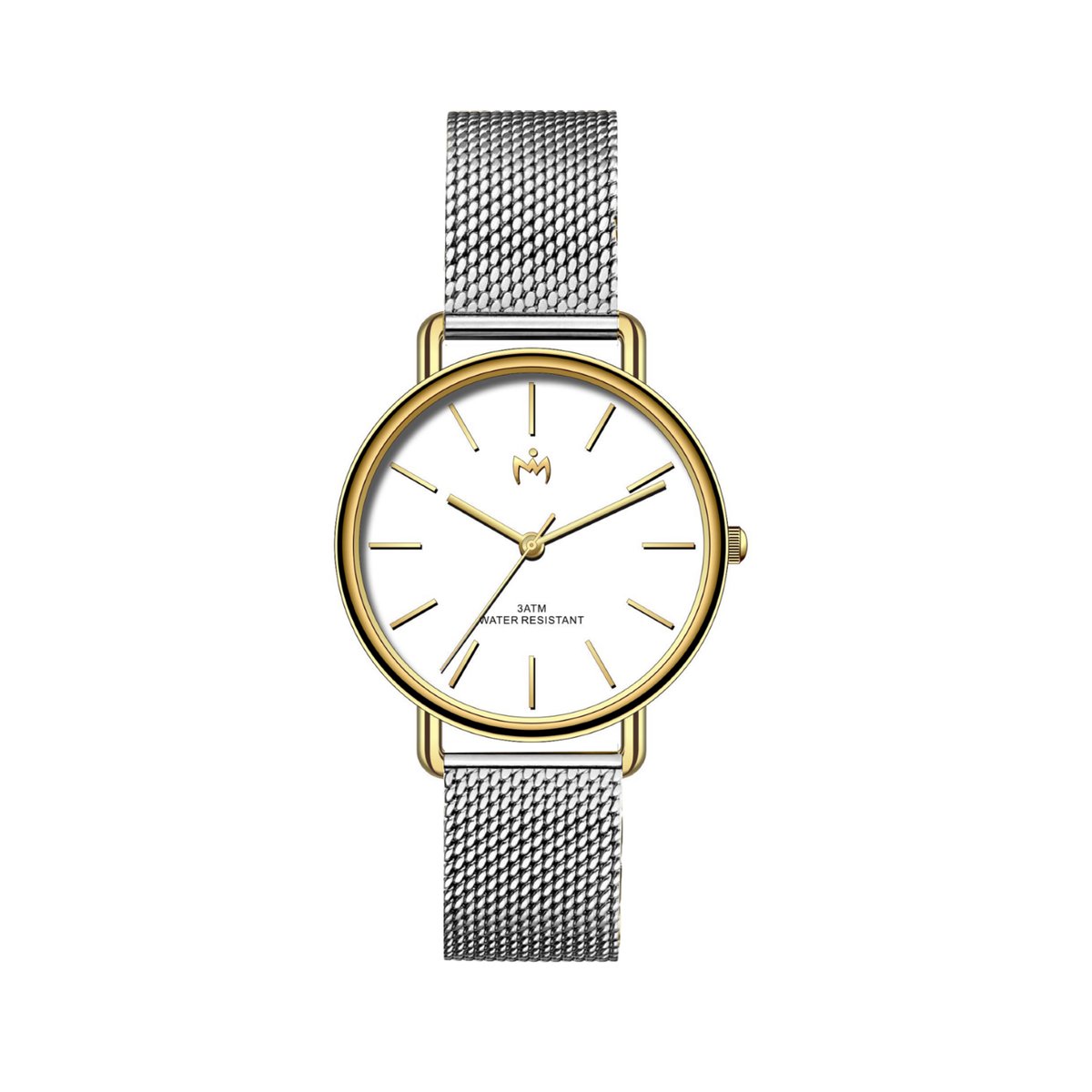 Crown Horloge Bold Goud met zilver