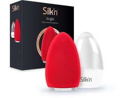 Silk'n Elektrische Gezichtsreiniger - Bright - Gezichtsborstel - Diepe reiniging en massage van de huid - Rood