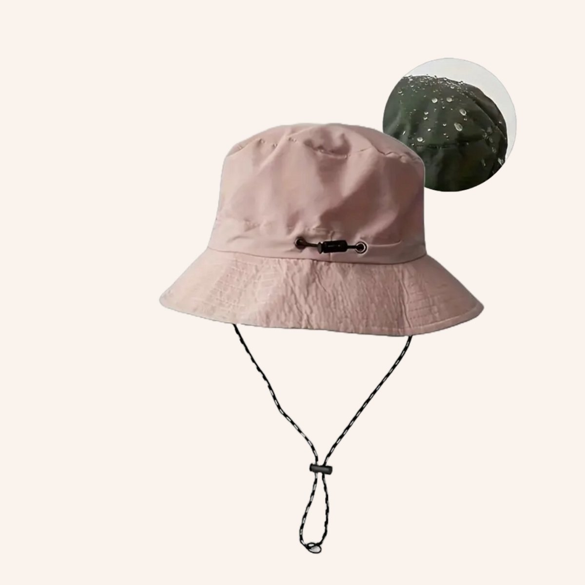 Flipflop Club® Waterproof Bucket Hat | Pastel Roze Vissershoedje | Packable | UV Bescherming | Accessoires voor festival | Outdoor Regen Hoedje | Vissershoed | Unisex | Visser Cap | Sun Hat | Zonnehoedje | Safari Hoed | Kamperen | Camping