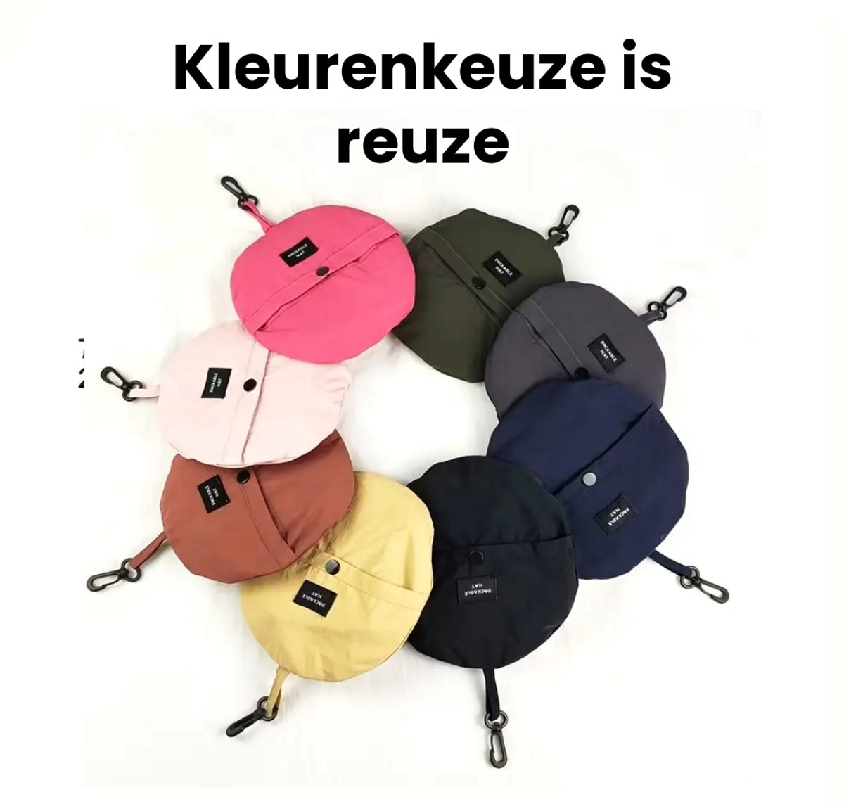 Flipflop Club® Waterproof Bucket Hat | Zwart Packable Vissershoedje | UV Bescherming | Accessoires voor festival | Regen Hoedje | Vissershoed | Unisex | Visser Cap | Sun Hat | Zonnehoedje | Safari Hoed | Kamperen | Camping — afbeelding 4
