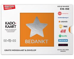 Kado+Kaart Dankjewel - Cadeaubon - 35 euro + cadeau-envelop