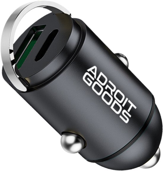 AdroitGoods 45W Autolader USB C & USB A - Compact en Veilig - Auto oplader - 12V / 24V Adapter - Sigarettenaansteker Snellader