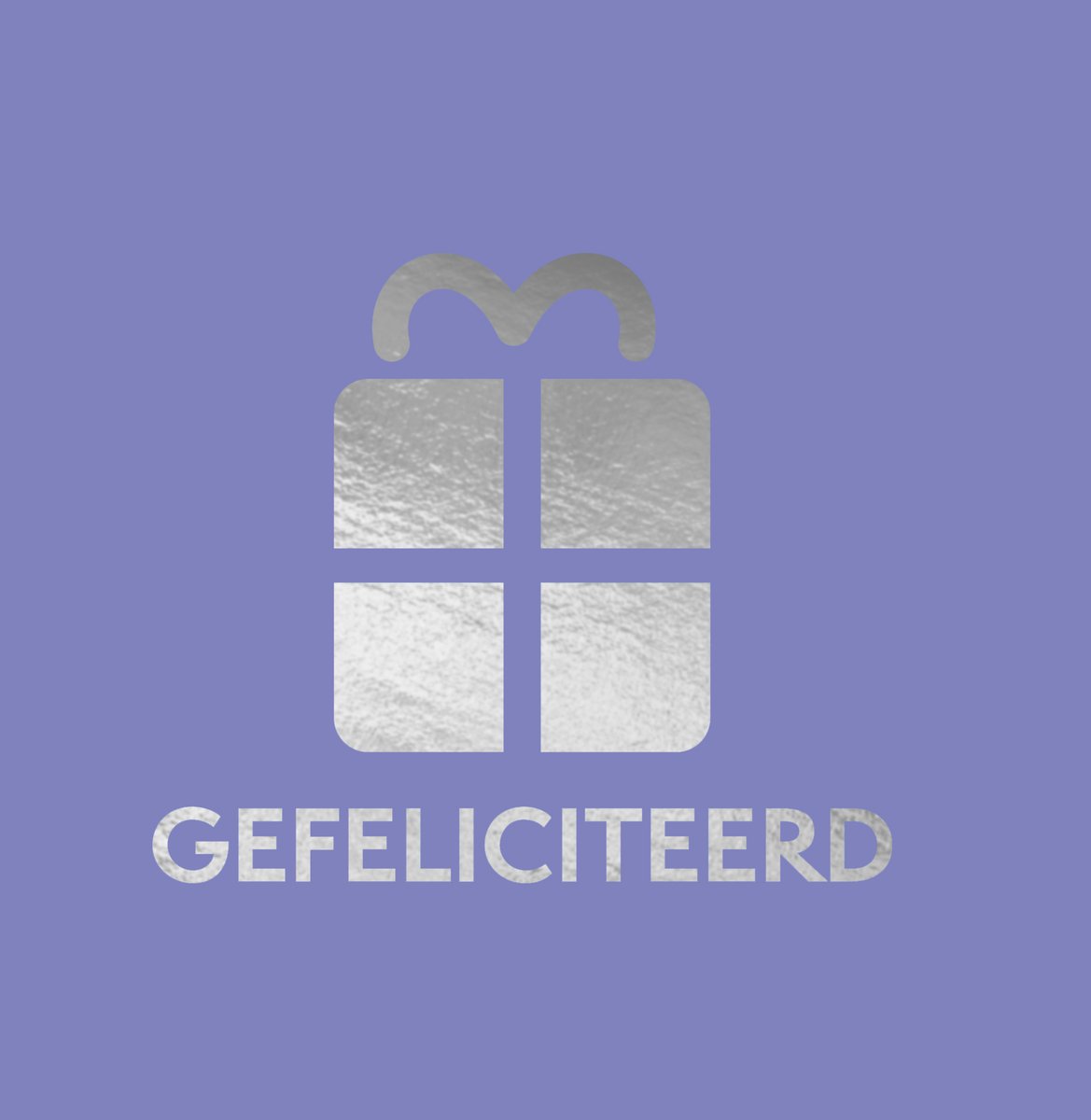 Kado+Kaart Gefeliciteerd - Cadeaubon - 100 euro + cadeau-envelop