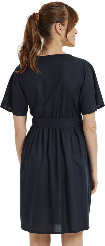 Vertbaudet Robe courte fluide portefeuille unie grossesse et allaitement