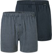Schiesser 2 PACK Boxershorts - Boxershorts Multipacks Heren Onderbroek - blauw