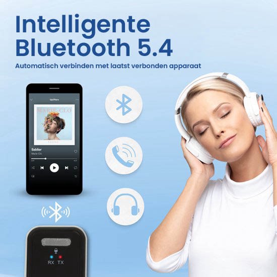 Receiver en Transmitter Auto BT 5.4 - 3.5MM AUX Bluetooth Ontvanger Handsfree Bellen Bluetooth Audio Receiver - 2025 Model van Merkloos — afbeelding 2