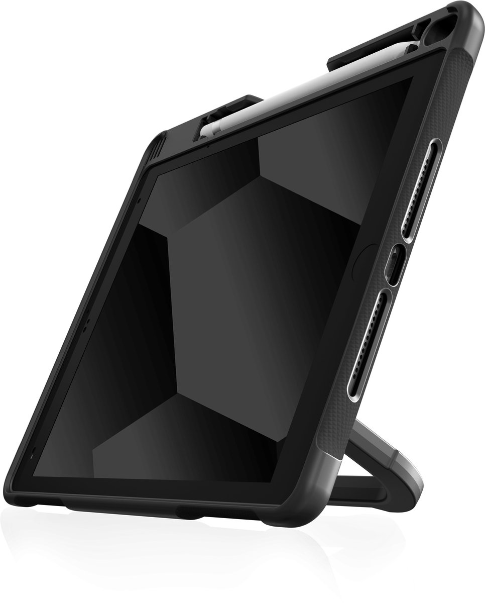 STM Dux Swivel iPad Hoes - Geschikt voor 7e/8e/9e Generatie iPad - Handvat - Zwart