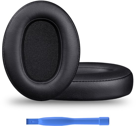 Coussinets d'oreille de remplacement pour casque Sony WH-XB900N/ WH-CH710N/ WH-CH720N/ WH-RF400/MDR-RF895RK de MMOBIEL – Coussinets d'oreille en mousse à mémoire de forme et protéines PU – Coussinets d'isolation phonique – Zwart