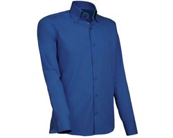 Giovanni Capraro 916-55 Heren Shirt 55/45% Katoen/Polyester | Let op: KORTE MOUW!! | Maat L