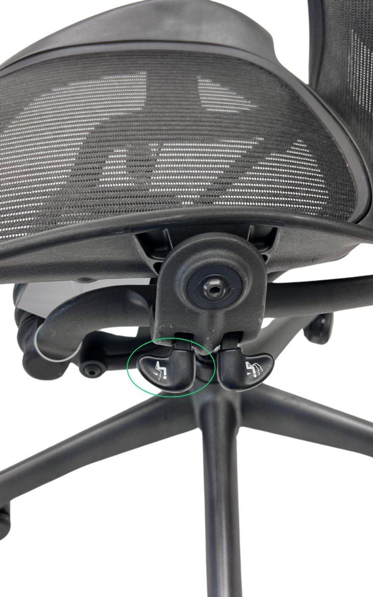Jetchair - knop zitneig geschikt voor Herman Miller Aeron - vervangende knop - geschikt voor Herman Miller Aeron - Nieuw - 1 stuk - Bureaustoel onderdeel